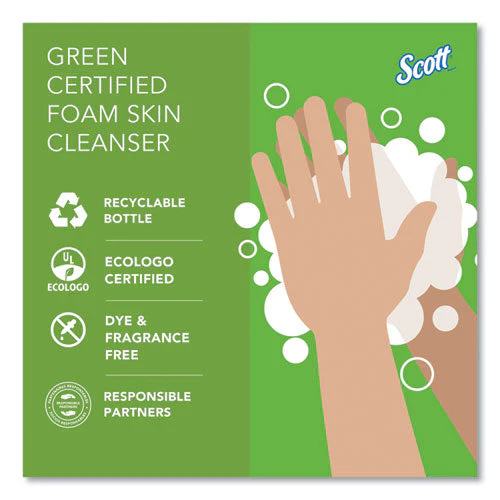 Essential Green Certified Foam Skin Cleanser, Unscented, 1,200 Ml, 2/carton - Image 3