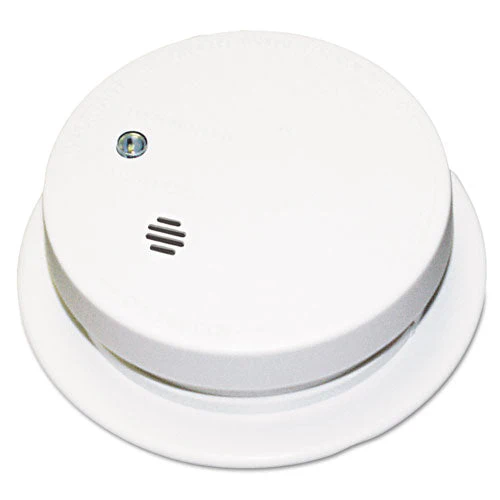 Battery-operated Smoke Alarm Unit, 9v, 3.88" Diameter - Image 1
