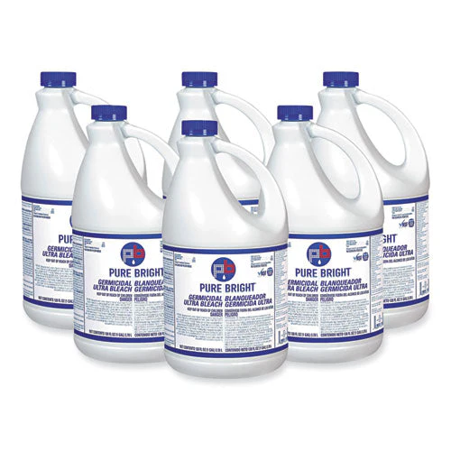 Liquid Germicidal Bleach, 1 Gal Bottle, 6/carton - Image 1