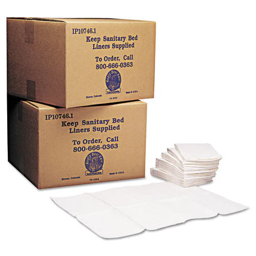 Baby Changing Station Sanitary Bed Liners, 13 X 19, White, 500/carton - Image 1