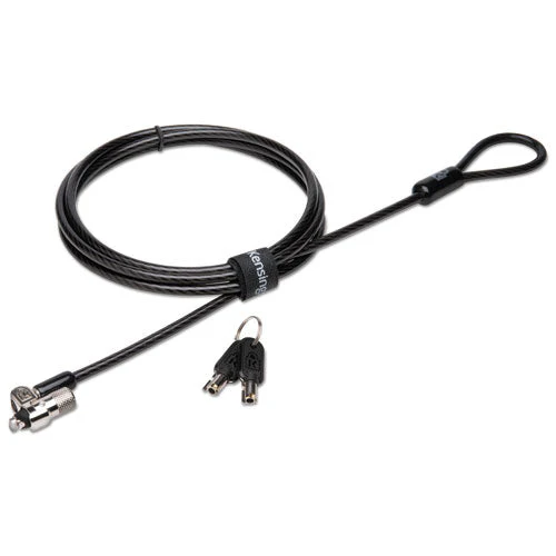 Microsaver 2.0 Keyed Laptop Lock, 6 Ft Steel Cable, Silver, 2 Keys - Image 1