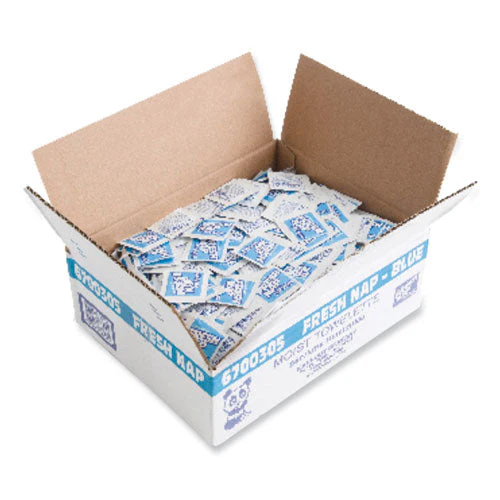 Fresh Nap Moist Towelettes, Individually Wrapped, 7 X 5, Citrus Scent, 1,000/carton - Image 1