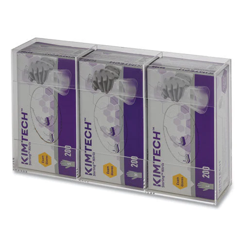 Triple Glove Dispenser, 10 X 4 X 16, Clear - Image 2