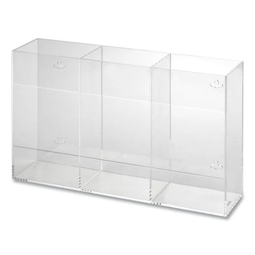 Triple Glove Dispenser, 10 X 4 X 16, Clear - Image 3