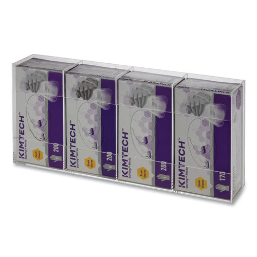 Quad Glove Dispenser, 10.5 X 4 X 21.25, Clear - Image 3