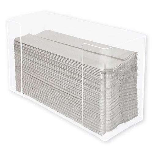 Multifold Paper Towel Dispenser, 12.5 X 4.4 X 7, Clear - Image 1