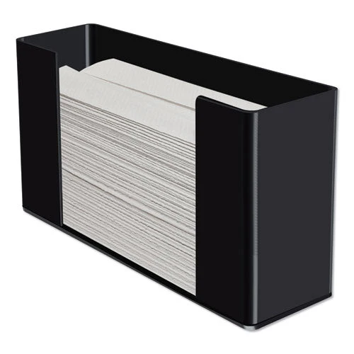 Multifold Paper Towel Dispenser, 12.5 X 4.4 X 7, Black - Image 1