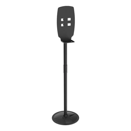 Floor Stand For Sanitizer Dispensers, Height Adjustable From 50" To 60", Black - Image 1