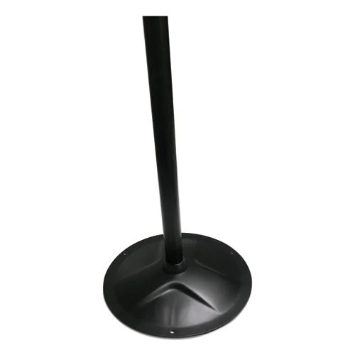 Floor Stand For Sanitizer Dispensers, Height Adjustable From 50" To 60", Black - Image 2