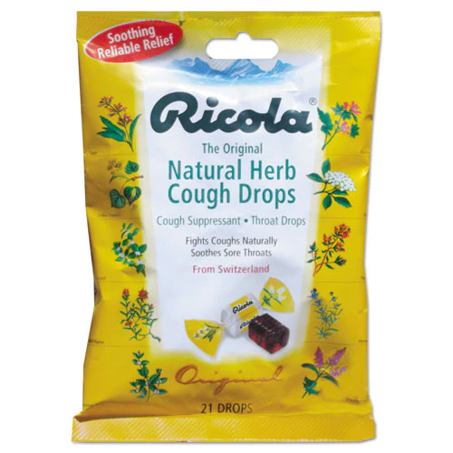 Cough Drops, Natural Herb, 21/pack - Image 1