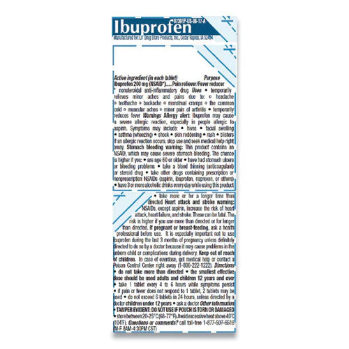 Ibuprofen, 200 Mg, Refill Pack, Two Tablets/packet, 50 Packets/box - Image 2