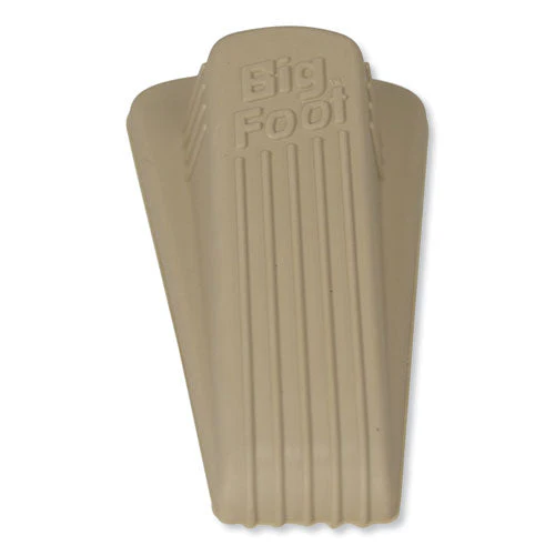 Big Foot Doorstop, No Slip Rubber Wedge, 2.25w X 4.75d X 1.25h, Beige - Image 3