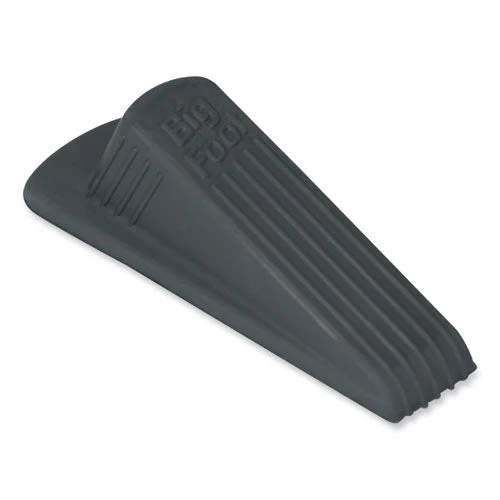 Big Foot Doorstop, No Slip Rubber Wedge, 2.25w X 4.75d X 1.25h, Gray - Image 3