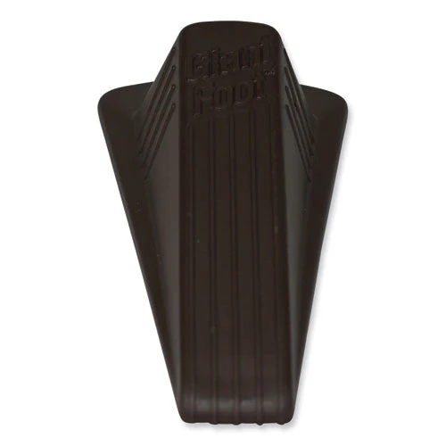 Giant Foot Doorstop, No-slip Rubber Wedge, 3.5w X 6.75d X 2h, Brown - Image 3
