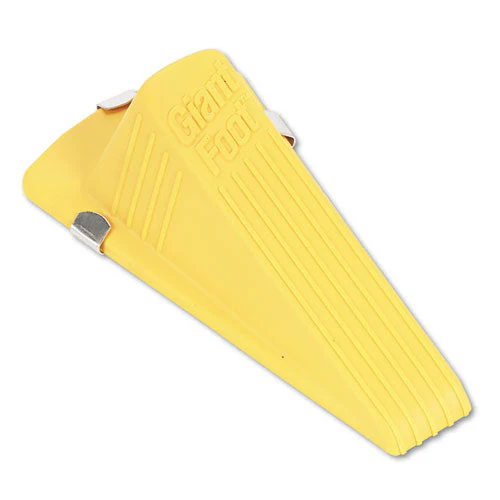 Giant Foot Magnetic Doorstop, No-slip Rubber Wedge, 3.5w X 6.75d X 2h, Yellow - Image 2