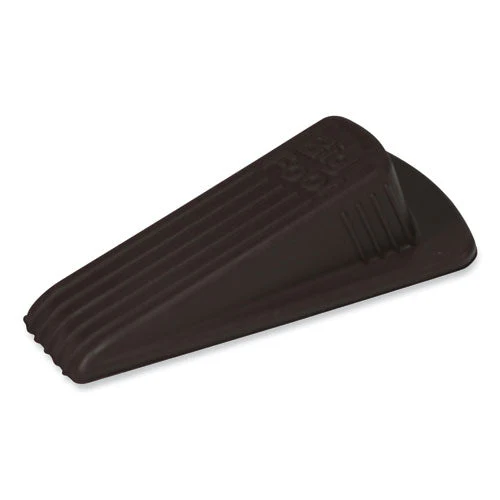 Big Foot Doorstop, No Slip Rubber Wedge, 2.25w X 4.75d X 1.25h, Brown, 2/pack - Image 3