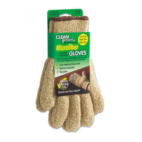 Cleangreen Microfiber Dusting Gloves, 5" X 10, Pair - Image 1