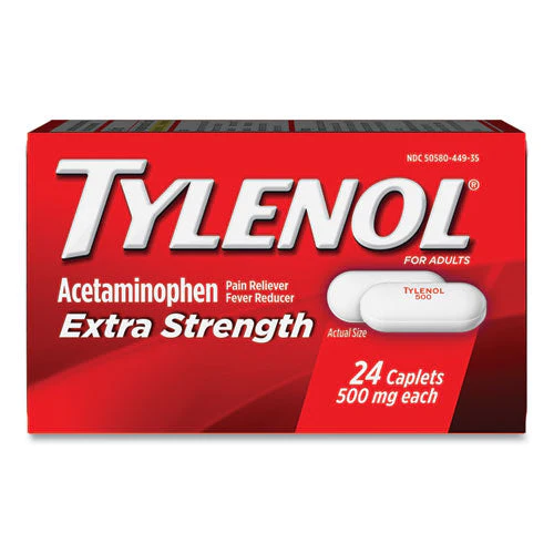 Extra Strength Pain Reliever Caplets, 24 Caplets - Image 1