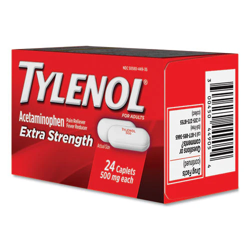 Extra Strength Pain Reliever Caplets, 24 Caplets - Image 2