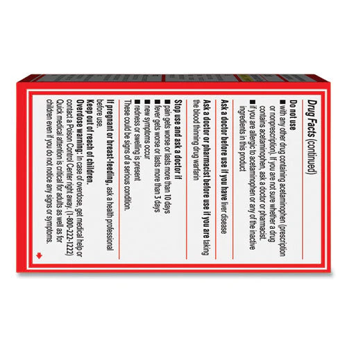 Extra Strength Pain Reliever Caplets, 24 Caplets - Image 3