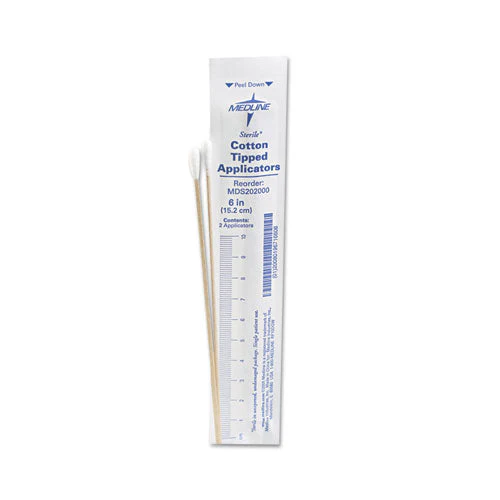Cotton-tipped Applicators, 6", 100 Applicators/box - Image 1