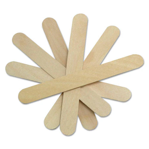 Non-sterile Tongue Depressors, Wood, 6", 500/box - Image 1