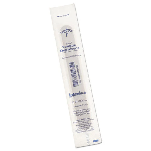 Sterile Tongue Depressors, Wood, 6" Long, 100/box - Image 3