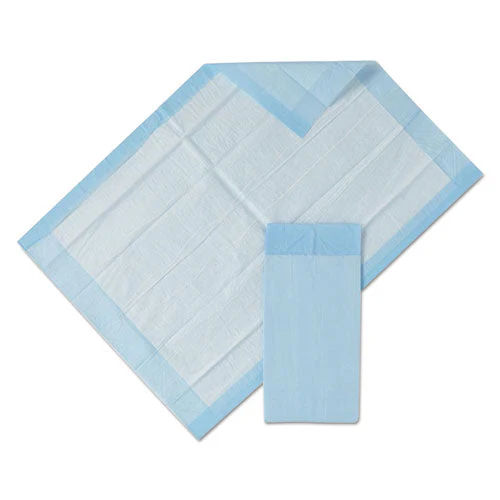 Protection Plus Disposable Underpads, 23" X 36", Blue, 25/bag, 6 Bag/carton - Image 1