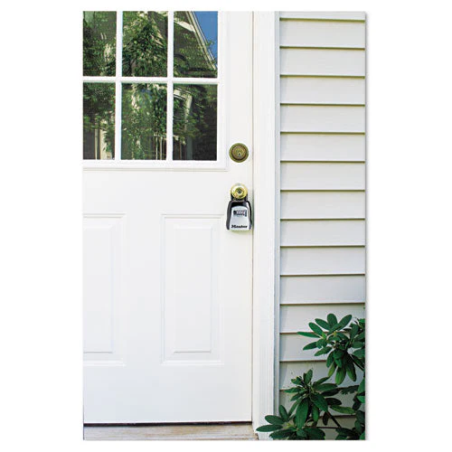 Locking Combination 5 Key Steel Box, 3.25" Wide, Black/silver - Image 2
