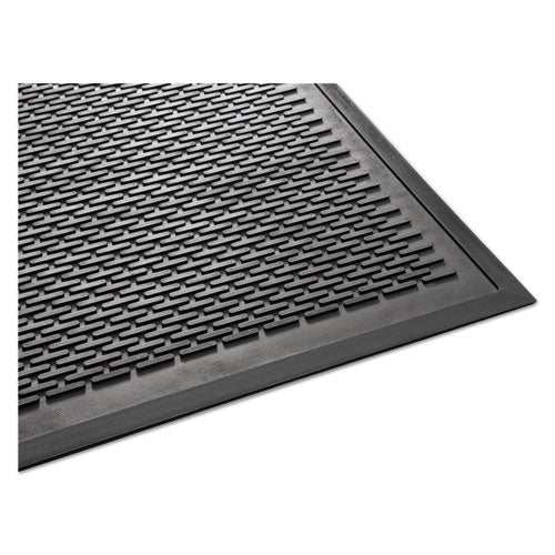 Clean Step Outdoor Rubber Scraper Mat, Polypropylene, 36 X 60, Black - Image 2