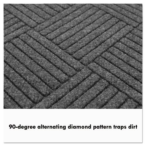 Ecoguard Diamond Floor Mat, Double Fan, 36 X 96, Charcoal - Image 3
