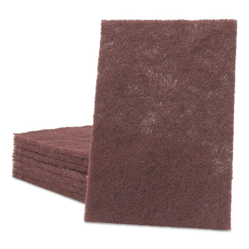 General Purpose Hand Pad, 6 X 9, Maroon, 20/box, 3 Boxes/carton - Image 1