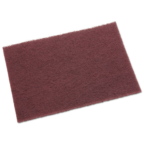 General Purpose Hand Pad, 6 X 9, Maroon, 20/box, 3 Boxes/carton - Image 2