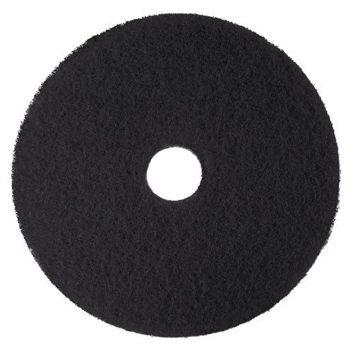 Low-speed High Productivity Floor Pads 7300, 16" Diameter, Black, 5/carton - Image 1