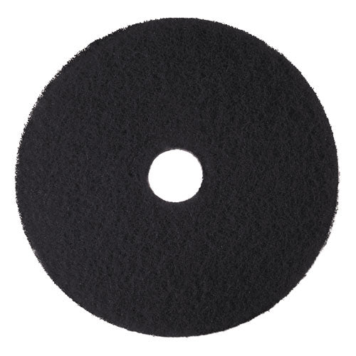 Low-speed High Productivity Floor Pads 7300, 18" Diameter, Black, 5/carton - Image 1