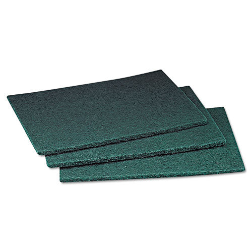 Commercial Scouring Pad, 6 X 9, Green, 20 Pads/box, 3 Boxes/carton - Image 1