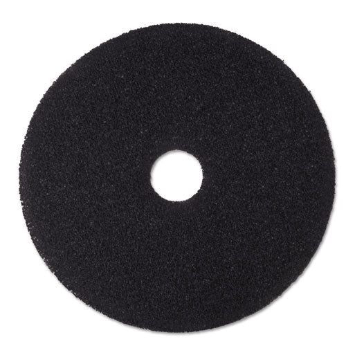 Low-speed Stripper Floor Pad 7200, 19" Diameter, Black, 5/carton - Image 1