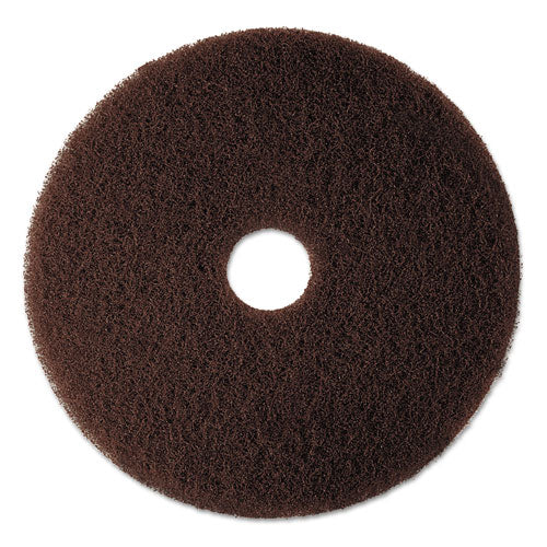 Low-speed High Productivity Floor Pad 7100, 20" Diameter, Brown, 5/carton - Image 1