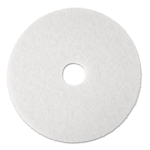 Low-speed Super Polishing Floor Pads 4100, 20" Diameter, White, 5/carton - Image 1