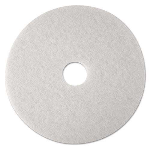Low-speed Super Polishing Floor Pads 4100, 24" Diameter, White, 5/carton - Image 1