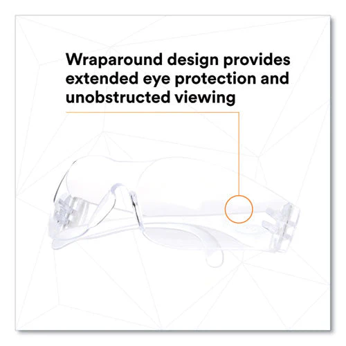 Virtua Protective Eyewear, Clear Polycarbonate Frame, Clear Polycarbonate Lens - Image 2
