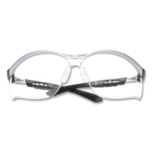 Bx Molded-in Diopter Safety Glasses, 2.5+ Diopter Strength, Silver/black Frame, Clear Lens - Image 1