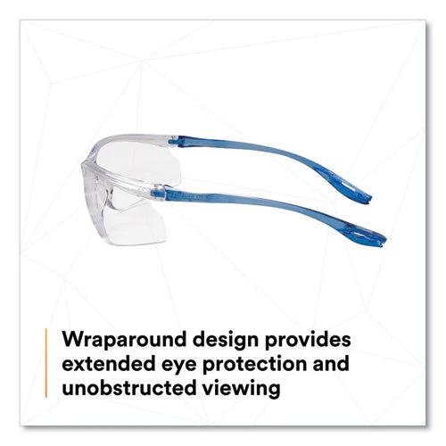 Virtua Sport Ccs Protective Eyewear, Blue Plastic Frame, Clear Polycarbonate Lens - Image 3