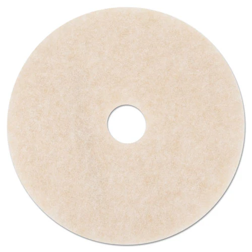 Ultra High-speed Topline Floor Burnishing Pads 3200, 20" Diameter, White/amber, 5/carton - Image 1