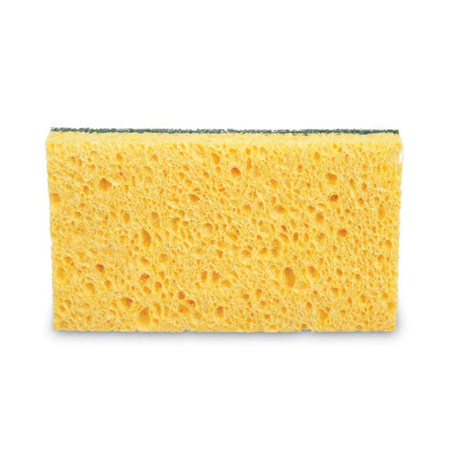Niagara Medium Duty Scrubbing Sponge 74n, 3.6 X 6, 1" Thick, Yellow/green, 20/carton - Image 2