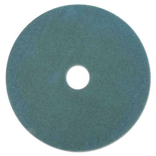 Ultra High-speed Floor Burnishing Pads 3100, 27" Diameter, Aqua, 5/carton - Image 1
