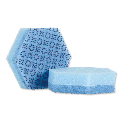 Low Scratch Scour Sponge 3000hex, 4.45 X 3.85, Blue, 16/carton - Image 1