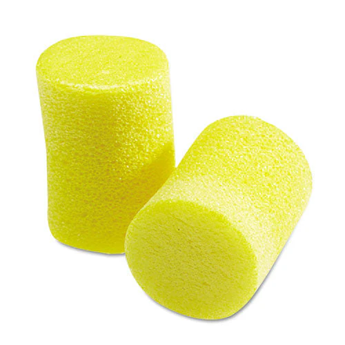 E-a-r Classic Earplugs, Pillow Paks, Cordless, Pvc Foam, Yellow, 30 Pairs/box - Image 1