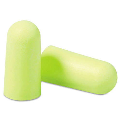 E-a-rsoft Yellow Neon Soft Foam Earplugs, Cordless, Regular Size, 200 Pairs/box - Image 1