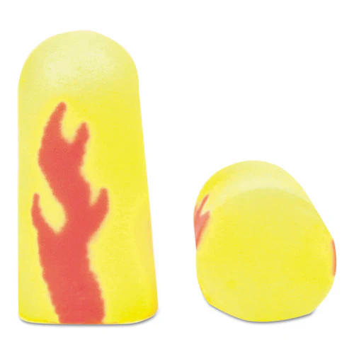 E-a-rsoft Blasts Earplugs, Cordless, Foam, Yellow Neon/red Flame, 200 Pairs/box - Image 2